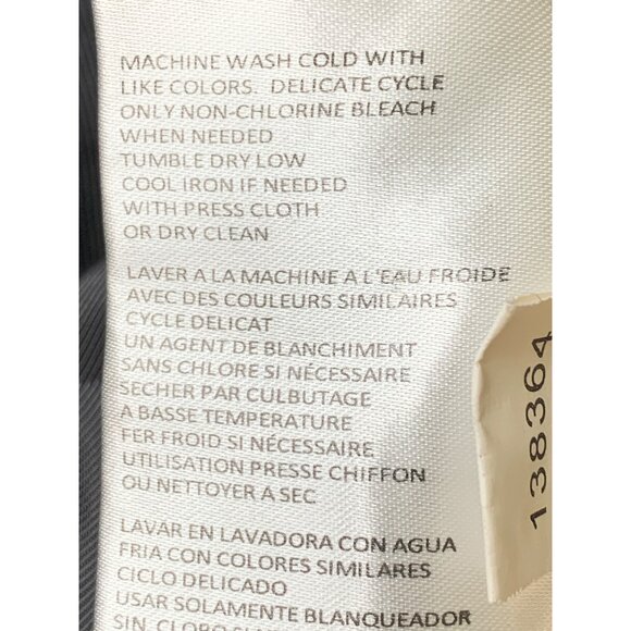 Michael Kors Black Hood Coat L Gold Zip Rain Wind Transition RR10487 Mid EUC - Picture 5 of 16